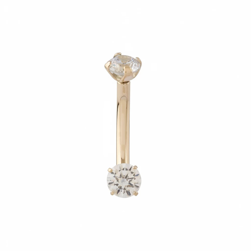 Navel Bar • Faceted Gem