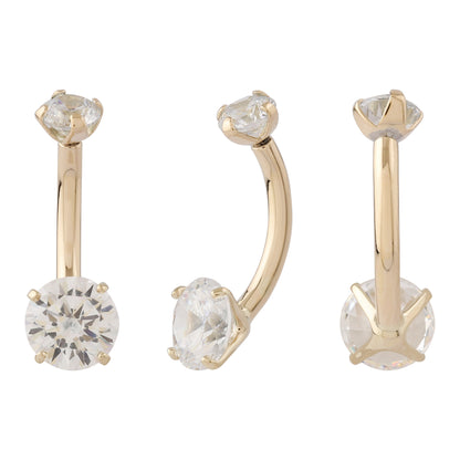 Navel Bar • Faceted Gem