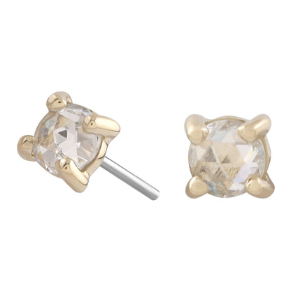 4 Prong • Rose Cut Stone